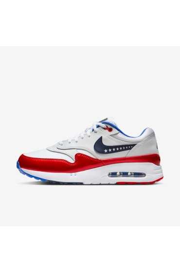 کتونی گلف مدل Nike Air Max 1 '86 OG G NRG رنگ سفید/چالش قرمز/فوتون غبار/ابسیدین مردانه نایک