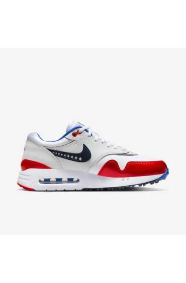 کتونی گلف مدل Nike Air Max 1 '86 OG G NRG رنگ سفید/چالش قرمز/فوتون غبار/ابسیدین مردانه نایک