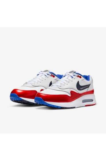 کتونی گلف مدل Nike Air Max 1 '86 OG G NRG رنگ سفید/چالش قرمز/فوتون غبار/ابسیدین مردانه نایک