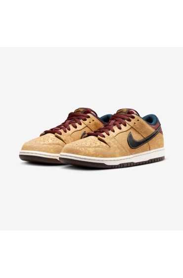 کتونی دانک مدل Nike SB Dunk Low 'City Of Cinema' رنگ طلایی آسمانی/تیم تیره قرمز/زردخانه سرمه ای/مشکی مردانه نایک