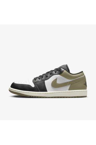 کتونی ایر جردن 1 مدل Air Jordan 1 Low 'Medium Olive' رنگ سیاه/زیتونی متوسط/سفید مردانه نایک