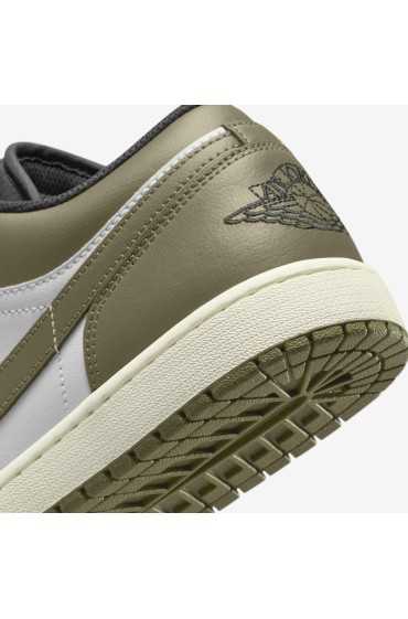 کتونی ایر جردن 1 مدل Air Jordan 1 Low 'Medium Olive' رنگ سیاه/زیتونی متوسط/سفید مردانه نایک