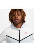 سویشرت ورزشی مدل Nike Sportswear Tech Fleece رنگ سامیت سفید/پلاتینی خالص/صورتی هایپر مردانه نایک