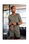 تیشرت پارچه ای سنگین DeFactoFit Slim Fit Crew Eathlete مردانه نارنجی دیفکتو