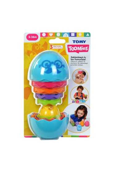 بازی فکری Toomies Hide and Seek Nested Eggs Blue E73193