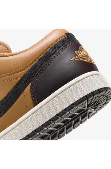 کتونی ایر جردن 1 مدل Air Jordan 1 Low 'Flax/Barok Brown' رنگ کتان / قهوه ای ای باروک / مرجانی قدیمی / مشکی مردانه نایک