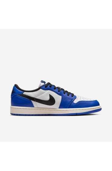 کتونی جردن مدل Air Jordan 1 Low OG 'Game Royal' رنگ سفید/بازی رویال/بادبان/سیاه مردانه نایک