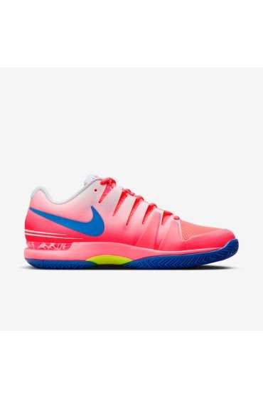 کتونی تنیس مدل تور NikeCourt Air Zoom Vapor 9.5 رنگ پانچ داغ/ولت/سفید/آبی مسابقه ای مردانه نایک