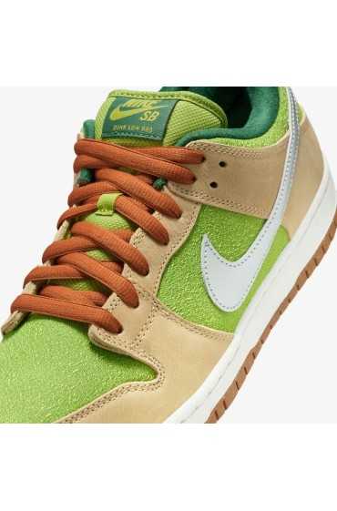 کتونی اسکیت برد مدل Nike SB Dunk Low Pro رنگ کنجد / گلابی / صنوبر / نقره ای متالیک مردانه نایک