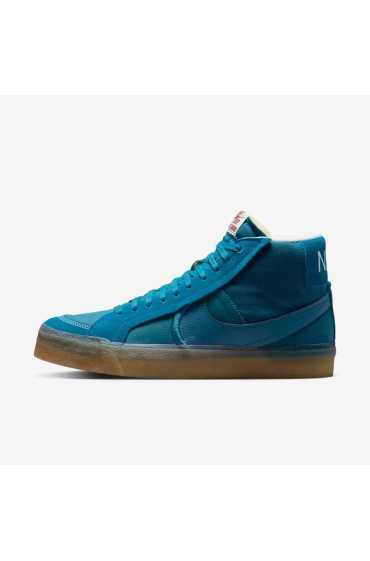 کتونی اسکیت برد مدل Nike SB Zoom Blazer Mid Premium Plus رنگ پرتگاه سبز/فانتوم/آدامس زرد/پرتگاه سبز مردانه نایک