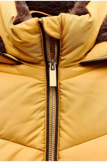 حفاظت از آب و باد ANORAK padded زنانه خردلی زارا