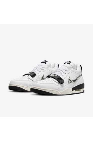 کتونی بسکتبال مدل Air Jordan Legacy 312 Low رنگ سفید / مشکی / بادبان / گرگ خاکستری مردانه نایک