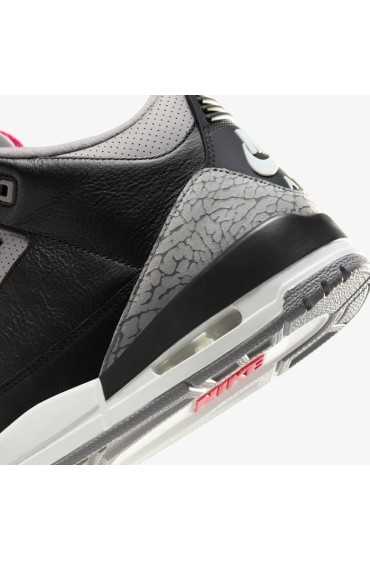 کتونی جردن مدل Air Jordan 3 OG 'Black Cement' رنگ مشکی/خاکستری سیمانی/سفید قله/قرمز آتشی مردانه نایک