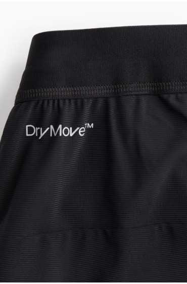  شلوارک ورزشی 2 عددی در 1 قد متوسط ​​DryMove™ مردانه مشکی اچ اند ام 