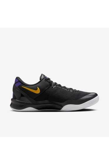 کتونی بسکتبال مدل Nike Kobe 8 Protro "شب های هالیوود" رنگ مشکی/سفید/بنفش زمینی/طلای دانشگاهی مردانه نایک