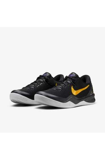 کتونی بسکتبال مدل Nike Kobe 8 Protro "شب های هالیوود" رنگ مشکی/سفید/بنفش زمینی/طلای دانشگاهی مردانه نایک