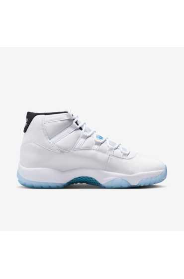 کتونی جردن مدل Air Jordan 11 'Legend Blue' رنگ سفید/سیاه/آبی افسانه ای مردانه نایک