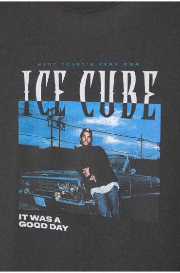 تیشرت آستین کوتاه "Ice Cube". مردانه مشکی پل اند بیر