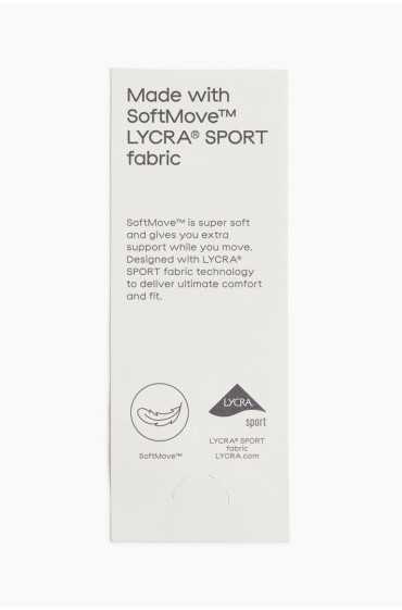  سوتین نور سوتین ورزشی SoftMove™ زنانه مشکی اچ اند ام 