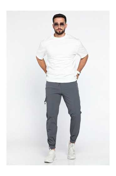  شلوار پارچه ای Velcro Slim Fit شلوار Jogger مردانه سیگار کشیدن ال سی وایکیکی 