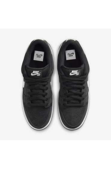 کتونی اسکیت برد مدل Nike SB Dunk Low Pro رنگ مشکی/سیاه/آدامسی قهوه ای روشن/سفید مردانه نایک