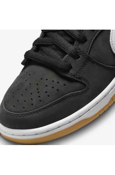 کتونی اسکیت برد مدل Nike SB Dunk Low Pro رنگ مشکی/سیاه/آدامسی قهوه ای روشن/سفید مردانه نایک