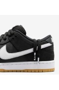 کتونی اسکیت برد مدل Nike SB Dunk Low Pro رنگ مشکی/سیاه/آدامسی قهوه ای روشن/سفید مردانه نایک