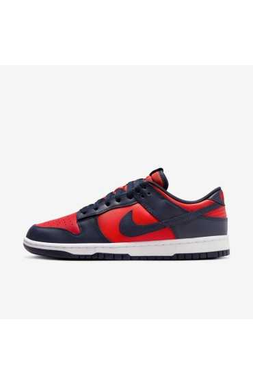 کتونی دانک مدل Nike Dunk Low Retro رنگ دانشگاه قرمز/سفید/ابسیدین مردانه نایک