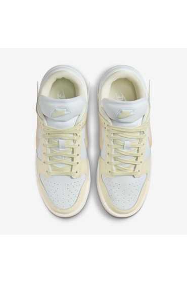 کتونی ورزشی مدل Nike Dunk Low Twist رنگ شیر نارگیل/سفید/یخ گواوا زنانه نایک