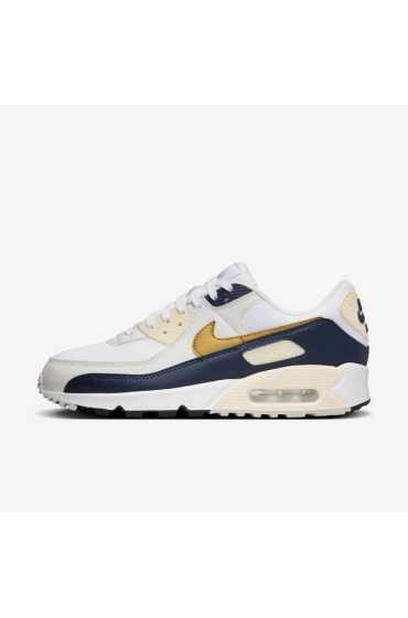 کتونی ورزشی مدل Nike Air Max 90 Next Nature رنگ سفید/ابسیدین/شیر نارگیل/طلای متالیک زنانه نایک