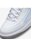 کتونی جردن مدل Air Jordan 2 عددی Retro Low رنگ سفید / خاکستری سیمانی / آبی دانشگاهی مردانه نایک