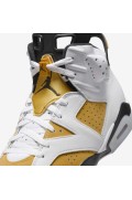 کتونی جردن مدل Air Jordan 6 Retro 'Yellow Ocher' رنگ سفید/سیاه/زرد اخرایی مردانه نایک