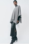 ZW COLLECTION OVERSIZE CAPE زنانه خاکستری زارا