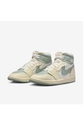 کفش کتونی بسکتبال مدل Air Jordan 1 روش عالی ساخت رنگ افسانه شنی و ماسه/بادبان/موزین/دود جید زنانه نایک