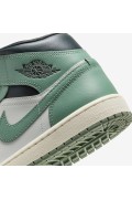 کفش کتونی بسکتبال مدل Air Jordan 1 Mid رنگ بادبان/آنتراسیت/دود جید زنانه نایک