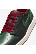 کفش کتونی بسکتبال مدل Air Jordan 1 کم OG 'Black/Gorge Green' رنگ قرمز/واریسی قرمز/بادبان/دره سبز زنانه نایک