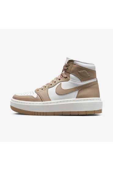 کفش کتونی بسکتبال مدل Air Jordan 1 ناحیه فوقانی رنگ سفید/بادبان/بیابان زنانه نایک