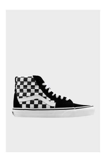 کفش کتونی کفش تخت کتونی UA SK8-HI unisex کفش vn0a32qghrk1 مردانه مشکی و سفید ونس