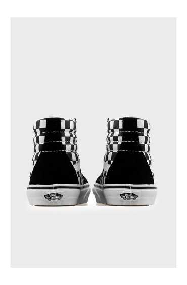 کفش کتونی کفش تخت کتونی UA SK8-HI unisex کفش vn0a32qghrk1 مردانه مشکی و سفید ونس