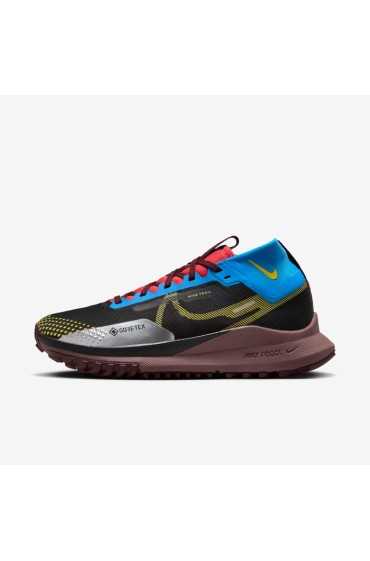 کتونی رانینگ مدل Nike Pegasus Trail 4 Gore-Tex رنگ عکس سیاه/سبک آبی/آهنگ قرمز/گوگرد زنده زنانه نایک