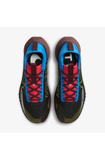 کتونی رانینگ مدل Nike Pegasus Trail 4 Gore-Tex رنگ عکس سیاه/سبک آبی/آهنگ قرمز/گوگرد زنده زنانه نایک