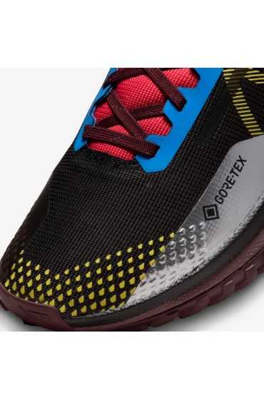 کتونی رانینگ مدل Nike Pegasus Trail 4 Gore-Tex رنگ عکس سیاه/سبک آبی/آهنگ قرمز/گوگرد زنده زنانه نایک