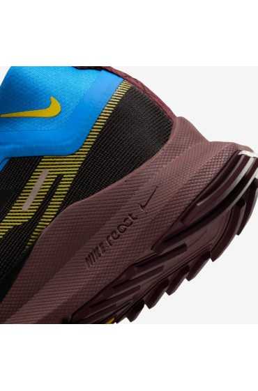 کتونی رانینگ مدل Nike Pegasus Trail 4 Gore-Tex رنگ عکس سیاه/سبک آبی/آهنگ قرمز/گوگرد زنده زنانه نایک