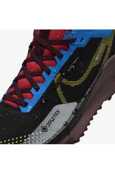 کتونی رانینگ مدل Nike Pegasus Trail 4 Gore-Tex رنگ عکس سیاه/سبک آبی/آهنگ قرمز/گوگرد زنده زنانه نایک