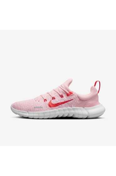 کتونی رانینگ مدل Nike Free Run 5.0 رنگ کف نرم و صورتی صورتی/صورتی/قله سفید/لامپ زرشکی زنانه نایک