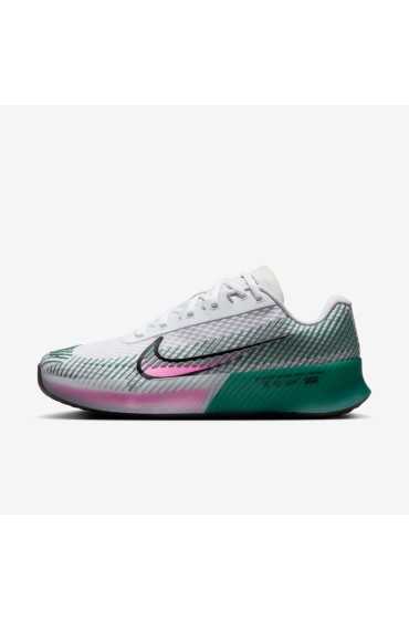 کتونی تنیس مدل NikeCourt Air Zoom Vapor 11 رنگ سفید / دو ساحلی / مشکی / صورتی بازیگوش مردانه نایک