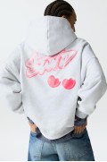 stwd hoodie با گیلاس زنانه خاکستری مارل پل اند بیر