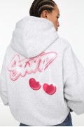 stwd hoodie با گیلاس زنانه خاکستری مارل پل اند بیر