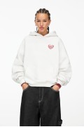 stwd hoodie با قلب زنانه سفید اگزرو پل اند بیر