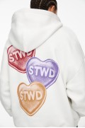 stwd hoodie با قلب زنانه سفید اگزرو پل اند بیر